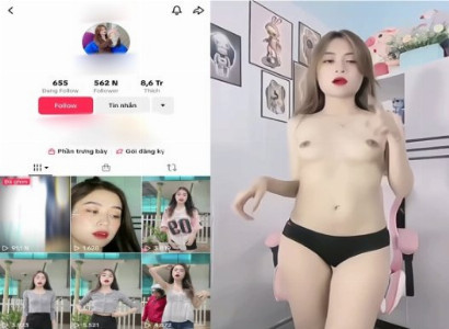 Phang em Tiktoker da trắng dáng cực ngon