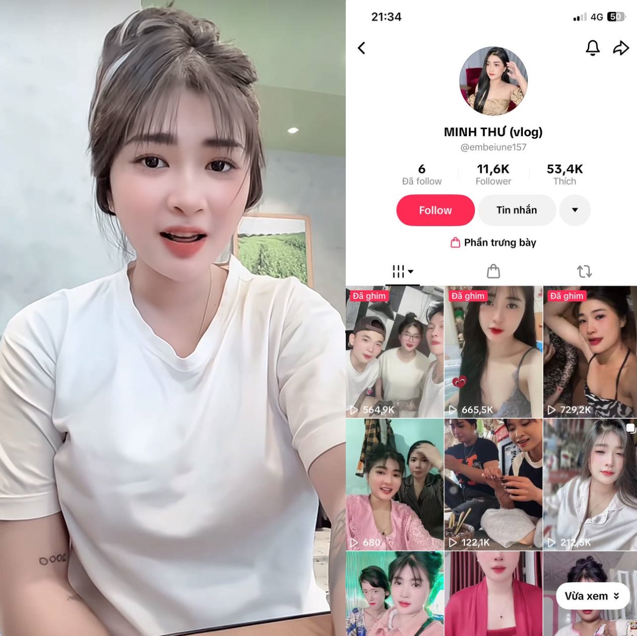 Clipsex Minh Thư béo lồn múp